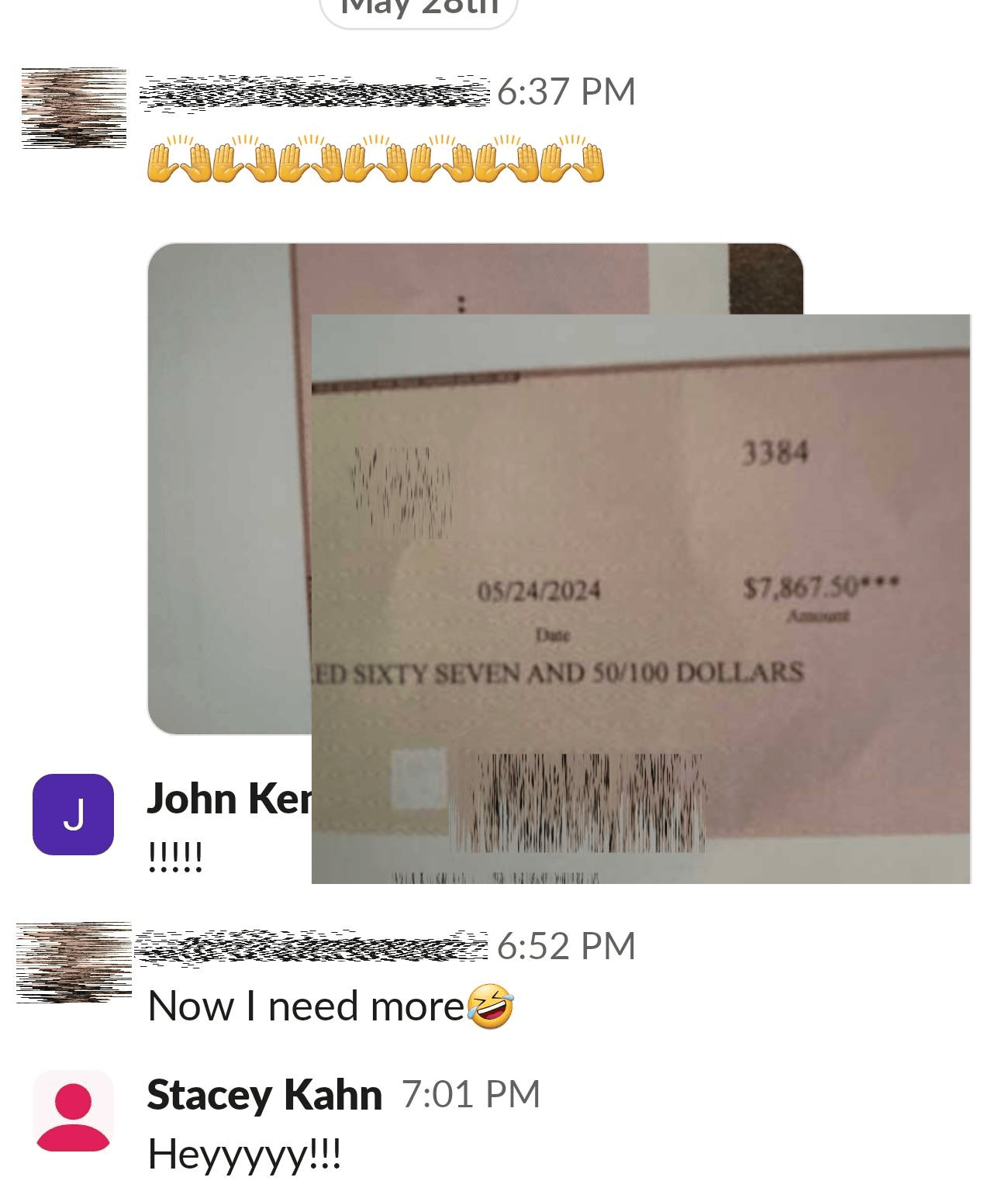 testimonial, image of check